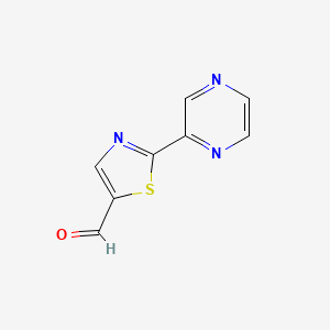 2-(Pyrazin-2-yl)-1,3-thiazole-5-carbaldehyde
