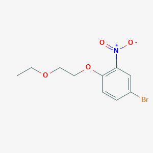 4-Bromo-1-(2-ethoxyethoxy)-2-nitrobenzene