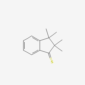 molecular formula C13H16S B14449400 2,2,3,3-Tetramethylindan-1-thione CAS No. 74768-62-0