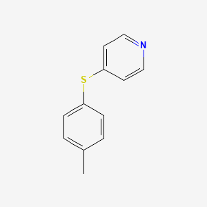 molecular formula C12H11NS B14449416 Pyridine, 4-[(4-methylphenyl)thio]- CAS No. 78526-50-8