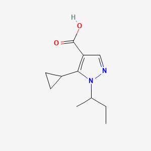 1-(butan-2-yl)-5-cyclopropyl-1H-pyrazole-4-carboxylic acid