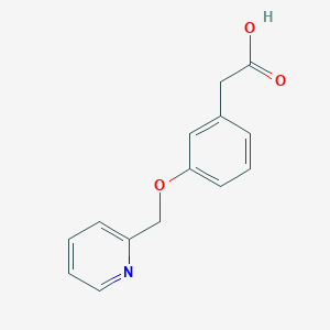 2-[3-(Pyridin-2-ylmethoxy)phenyl]acetic acid