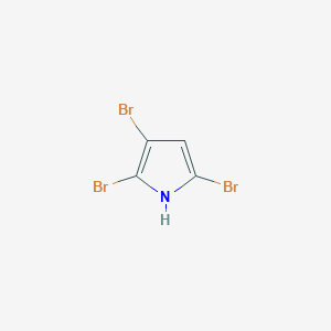 molecular formula C4H2Br3N B14449484 1H-Pyrrole, 2,3,5-tribromo- CAS No. 77124-07-3