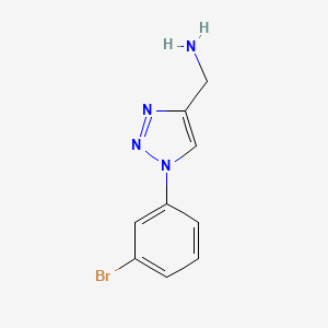 [1-(3-bromophenyl)-1H-1,2,3-triazol-4-yl]methanamine