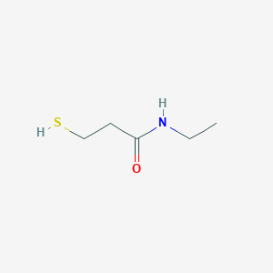 molecular formula C5H11NOS B14449547 N-Ethyl-3-sulfanylpropanamide CAS No. 78580-29-7