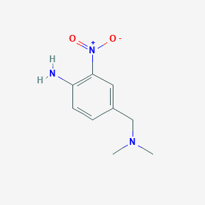 molecular formula C9H13N3O2 B1444955 4-[(Dimethylamino)methyl]-2-nitroaniline CAS No. 1249667-42-2