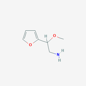 molecular formula C7H11NO2 B1444959 2-(furan-2-yl)-2-methoxyethan-1-amine CAS No. 98431-68-6