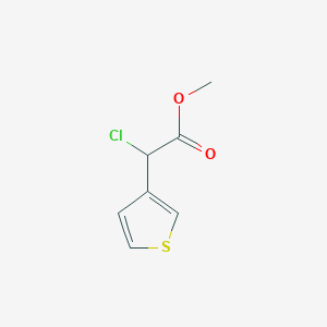 molecular formula C7H7ClO2S B1444963 Methyl 2-chloro-2-(thiophen-3-yl)acetate CAS No. 1249784-85-7