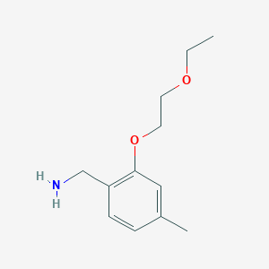 [2-(2-Ethoxyethoxy)-4-methylphenyl]methanamine