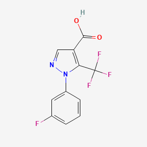 1-(3-fluorophenyl)-5-(trifluoromethyl)-1H-pyrazole-4-carboxylic acid