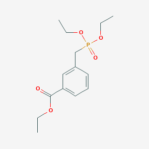 molecular formula C14H21O5P B14449674 Ethyl 3-((diethoxyphosphoryl)methyl)benzoate CAS No. 79026-14-5