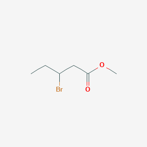 molecular formula C6H11BrO2 B14449676 Methyl 3-bromopentanoate CAS No. 77085-21-3