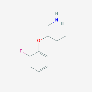 molecular formula C10H14FNO B1444970 1-[(1-Aminobutan-2-yl)oxy]-2-fluorobenzene CAS No. 883539-29-5