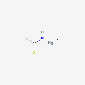 molecular formula C3H7HgNS B14449747 Mercury, methyl(thioacetamido)- CAS No. 77430-23-0