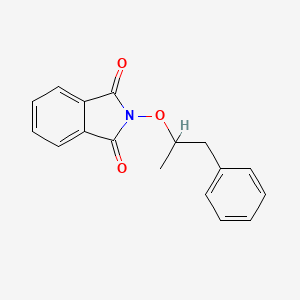 molecular formula C17H15NO3 B14449756 N-(alpha-Methylphenethyloxy)phthalimide CAS No. 73771-06-9