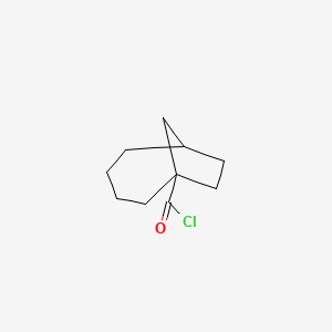 molecular formula C10H15ClO B14449791 Bicyclo[4.2.1]nonane-1-carbonyl chloride CAS No. 79635-02-2