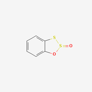 molecular formula C6H4O2S2 B14449843 1,2,3-Benzoxadithiole 2-oxide CAS No. 77825-98-0