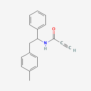 molecular formula C18H17NO B14449858 N-[2-(4-Methylphenyl)-1-phenylethyl]prop-2-ynamide CAS No. 78934-98-2