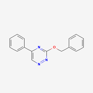 molecular formula C16H13N3O B14449894 as-Triazine, 3-(benzyloxy)-5-phenyl- CAS No. 74417-06-4