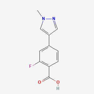 2-fluoro-4-(1-methyl-1H-pyrazol-4-yl)benzoic acid