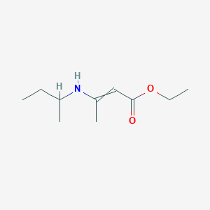 molecular formula C10H19NO2 B14449914 Ethyl 3-[(butan-2-yl)amino]but-2-enoate CAS No. 74273-25-9