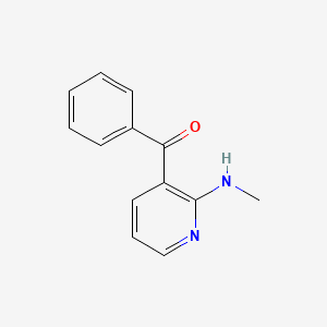 molecular formula C13H12N2O B14449929 Methanone, [2-(methylamino)-3-pyridinyl]phenyl- CAS No. 79574-77-9
