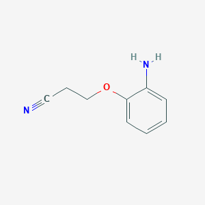 molecular formula C9H10N2O B1444993 3-(2-Aminophenoxy)propanenitrile CAS No. 1184403-48-2