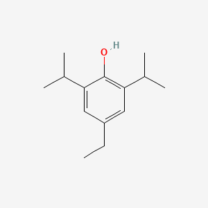 molecular formula C14H22O B14449936 Phenol, 2,6-diisopropyl-4-ethyl- CAS No. 74926-86-6