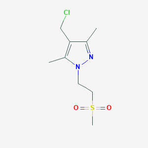 4-(chloromethyl)-1-(2-methanesulfonylethyl)-3,5-dimethyl-1H-pyrazole