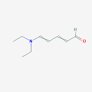 molecular formula C9H15NO B14449944 5-(Diethylamino)penta-2,4-dienal CAS No. 77226-53-0