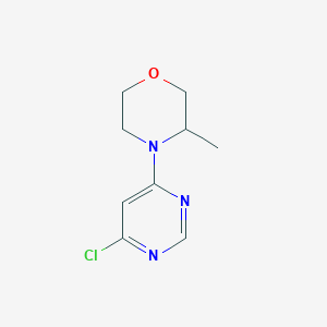 molecular formula C9H12ClN3O B1444998 4-(6-Chloropyrimidin-4-yl)-3-methylmorpholine CAS No. 1251325-84-4