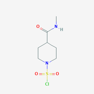 molecular formula C7H13ClN2O3S B1445005 4-(Methylcarbamoyl)piperidine-1-sulfonyl chloride CAS No. 1250714-53-4