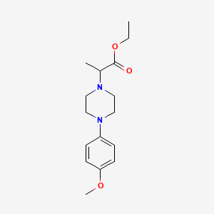 molecular formula C16H24N2O3 B1445009 Ethyl 2-[4-(4-methoxyphenyl)piperazin-1-yl]propanoate CAS No. 1290895-57-6