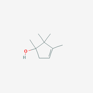 molecular formula C9H16O B14450114 1,2,2,3-Tetramethylcyclopent-3-enol CAS No. 74055-14-4