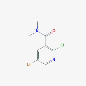 molecular formula C8H8BrClN2O B1445015 5-Bromo-2-chloro-n,n-dimethyl-3-pyridinecarboxamide CAS No. 1188142-86-0