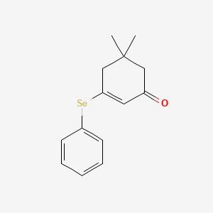 molecular formula C14H16OSe B14450177 5,5-Dimethyl-3-(phenylselanyl)cyclohex-2-en-1-one CAS No. 78998-88-6
