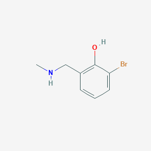molecular formula C8H10BrNO B1445018 2-Bromo-6-[(methylamino)methyl]phenol CAS No. 157729-11-8