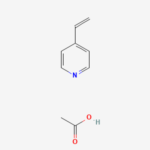 molecular formula C9H11NO2 B14450239 Acetic acid;4-ethenylpyridine CAS No. 76741-72-5