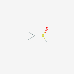 molecular formula C4H8OS B14450255 (Methanesulfinyl)cyclopropane CAS No. 79306-50-6