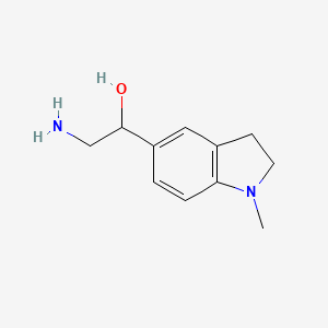 2-Amino-1-(1-methylindolin-5-yl)ethanol