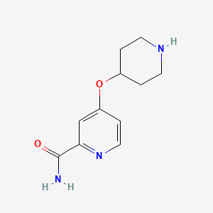 4-(Piperidin-4-yloxy)pyridine-2-carboxamide