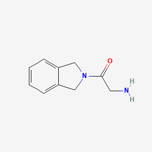 molecular formula C10H12N2O B1445036 2-氨基-1-(2,3-二氢-1H-异吲哚-2-基)乙酮 CAS No. 1248416-36-5