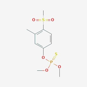 molecular formula C10H15O5PS2 B144504 Fenthion sulfone CAS No. 3761-42-0