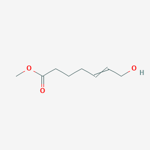 molecular formula C8H14O3 B14450418 Methyl 7-hydroxyhept-5-enoate CAS No. 76871-77-7