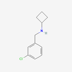 N-[(3-chlorophenyl)methyl]cyclobutanamine