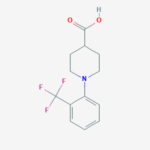 molecular formula C13H14F3NO2 B1445046 1-(2-三氟甲基苯基)-哌啶-4-羧酸 CAS No. 1059536-47-8