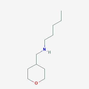 molecular formula C11H23NO B1445052 Pentyl-(tetrahydro-pyran-4-ylmethyl)-amine CAS No. 1339632-13-1