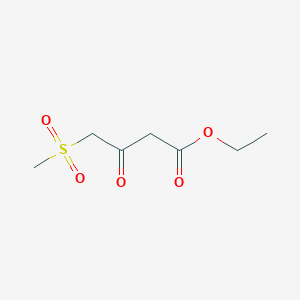 molecular formula C7H12O5S B1445054 Ethyl 4-(methylsulfonyl)-3-oxobutanoate CAS No. 1248686-73-8