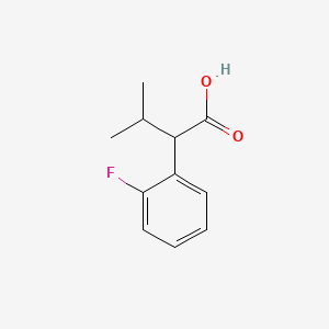 molecular formula C11H13FO2 B1445056 2-(2-Fluorophenyl)-3-methylbutanoic acid CAS No. 1181574-74-2