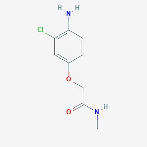 molecular formula C9H11ClN2O2 B1445059 2-(4-amino-3-chlorophenoxy)-N-methylacetamide CAS No. 1249318-76-0